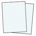 School Smart School Smart 085280 3-Hole Punched Double Sided Graph Paper With Chipboard Back; White 85280